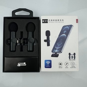 Microphone Sans Fil K11 pour Smartphone – Micro Lavalier Wireless pour Vidéo, TikTok, YouTube, iPhone & Android - Image 2